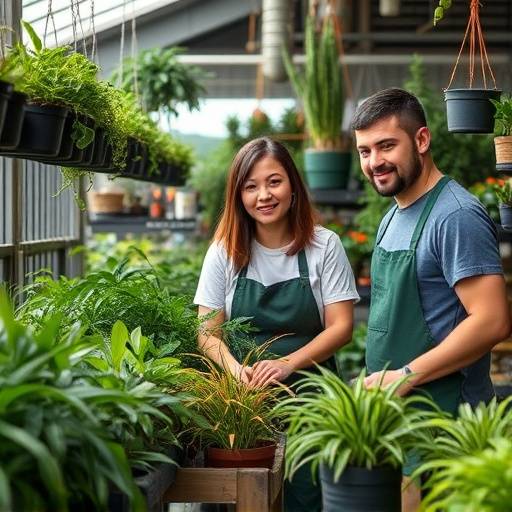 Equipe da Casa das Plantas Ornamentais